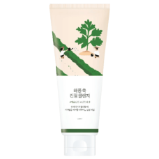 Заспокійлива очищуюча пінка з морським полином Round Lab Mugwort Calming Cleanser